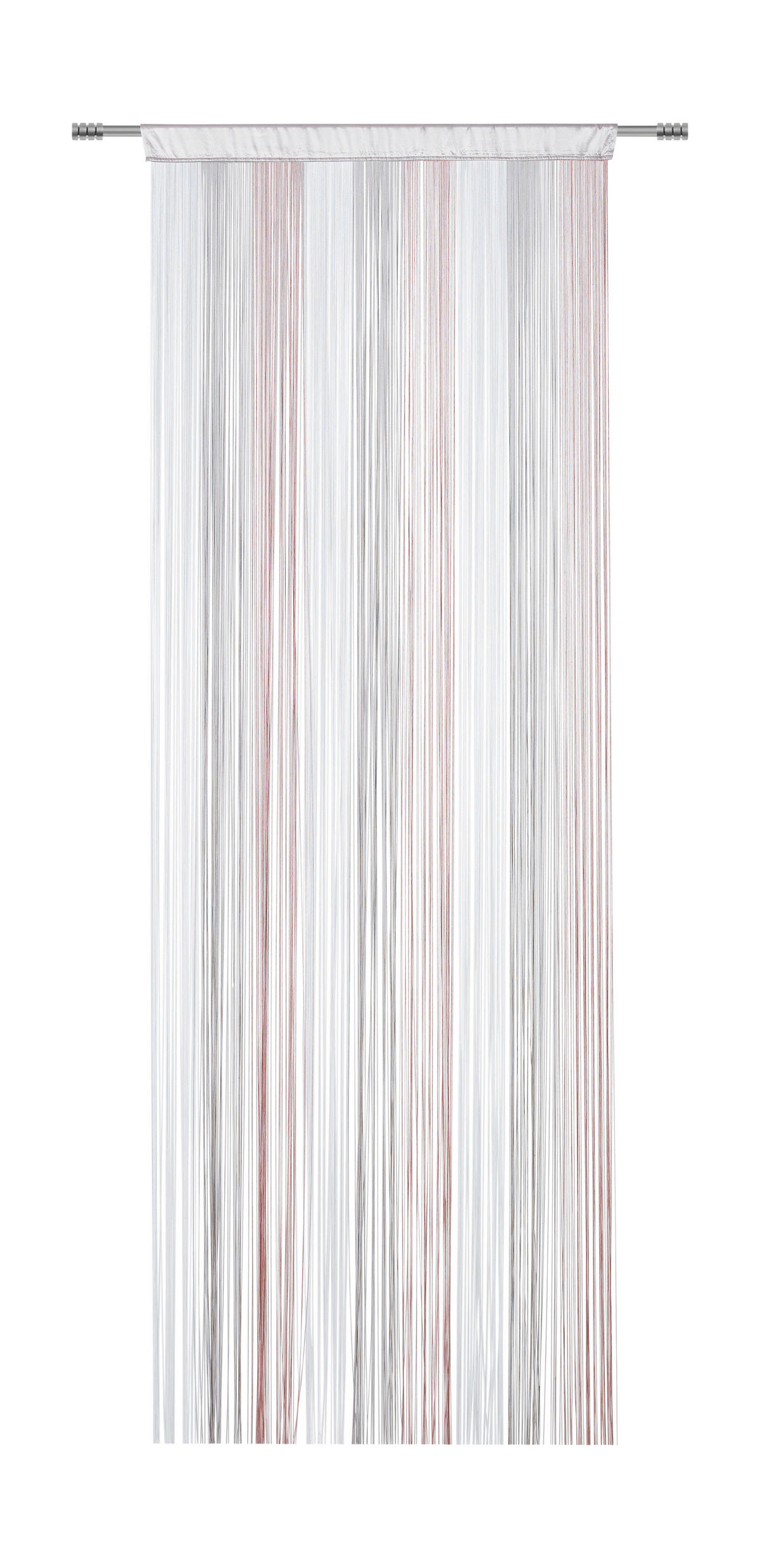 FADENVORHANG     90/245 cm   - Beige/Rosa, Basics, Textil (90/245cm) - Boxxx