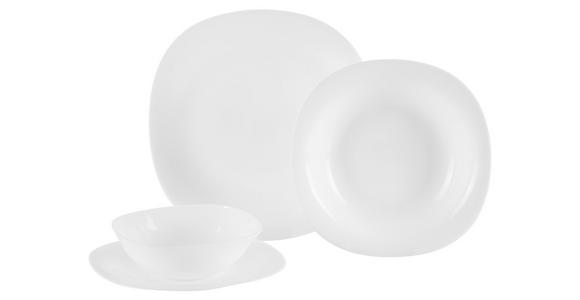 TAFELSERVICE 16-teilig  - Weiß, Basics, Glas - Boxxx
