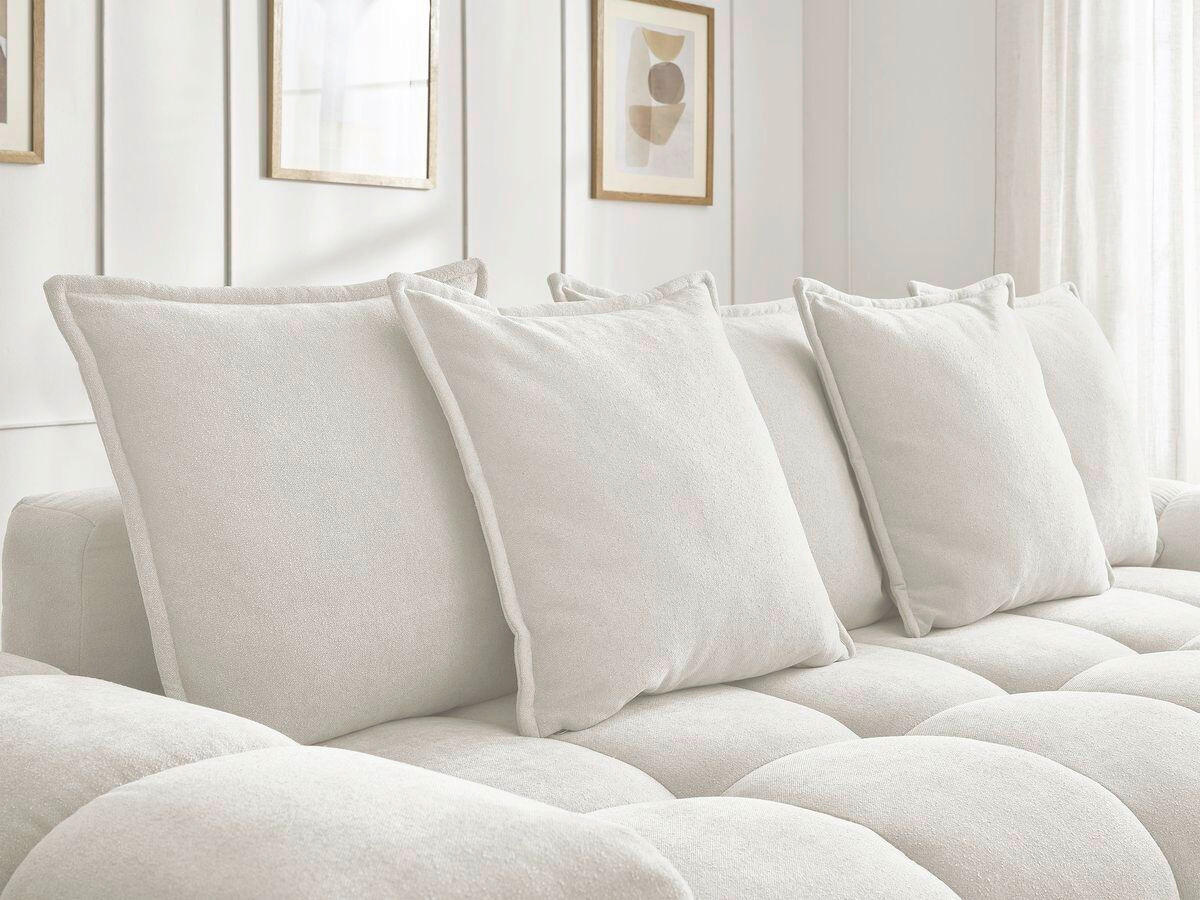 SCHLAFSOFA EVEREST  mit Rücken echt, Armteil links, Armteil rechts Struktur Weiß  - Schwarz/Weiß, MODERN, Kunststoff/Textil (278/115/90cm)