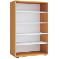 SCHUHREGAL 70/110/37 cm  - Buchefarben/Schwarz, Konventionell, Holzwerkstoff/Kunststoff (70/110/37cm) - MID.YOU