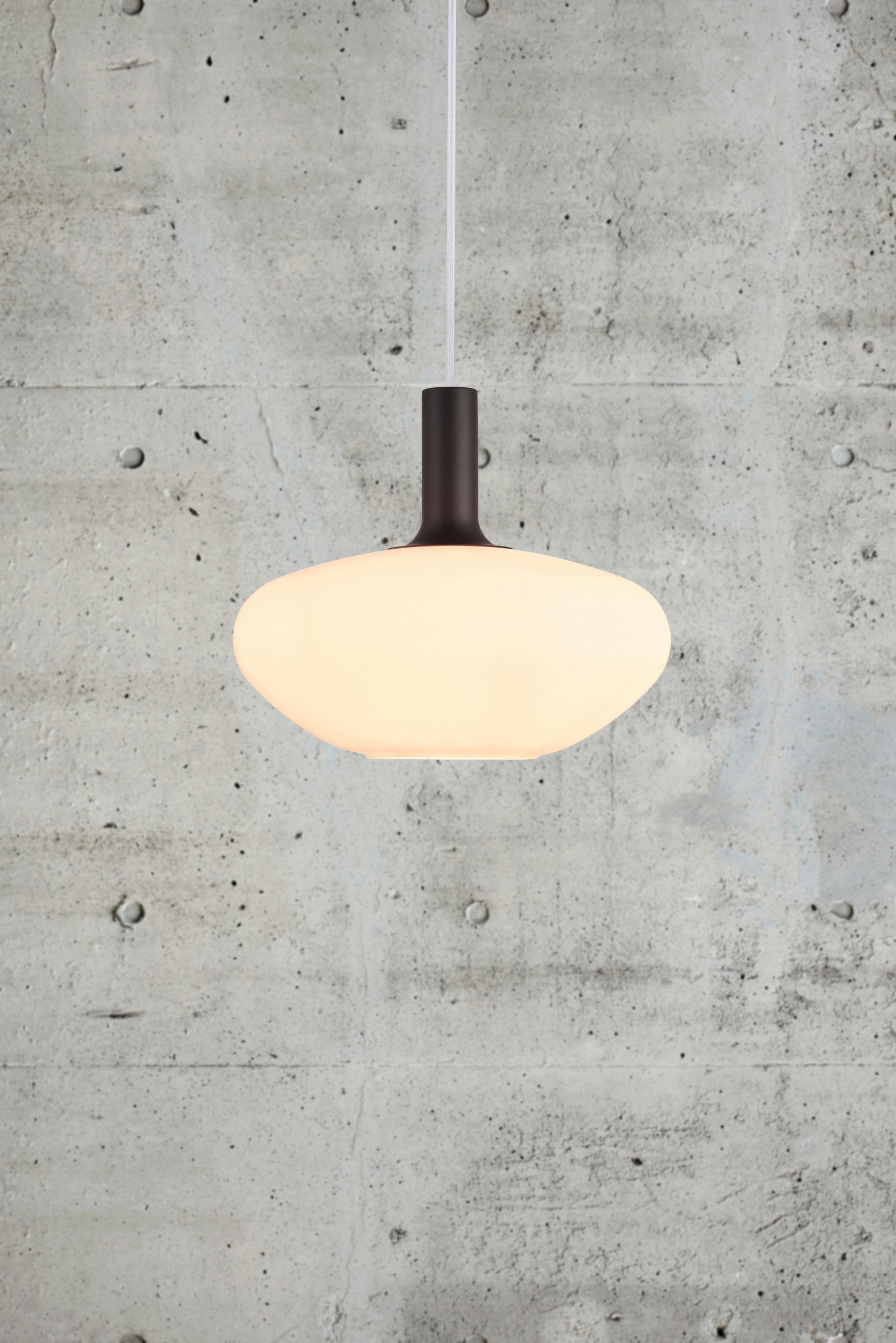 Hängeleuchte (1-flammig) aus O 35/330 cm  - Messingfarben/Schwarz, Basics, Glas/Metall (35/330cm) - Nordlux