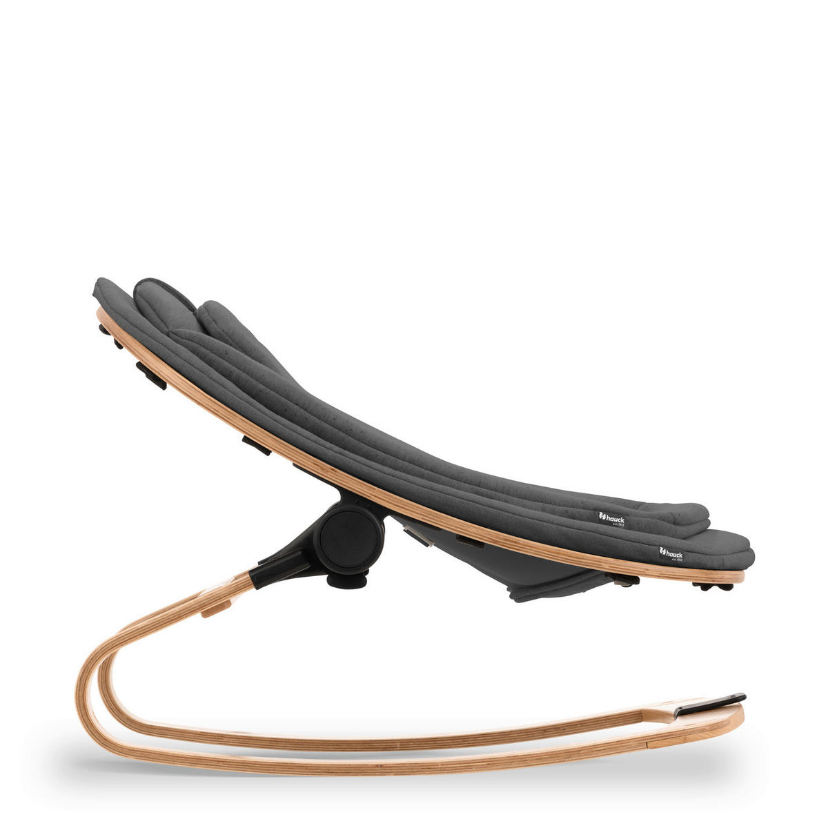 HOCHSTUHLLIEGE Highchair Bouncer Eco  - Dunkelgrau/Buchefarben, Basics, Holz/Textil (50/40/66cm) - Hauck