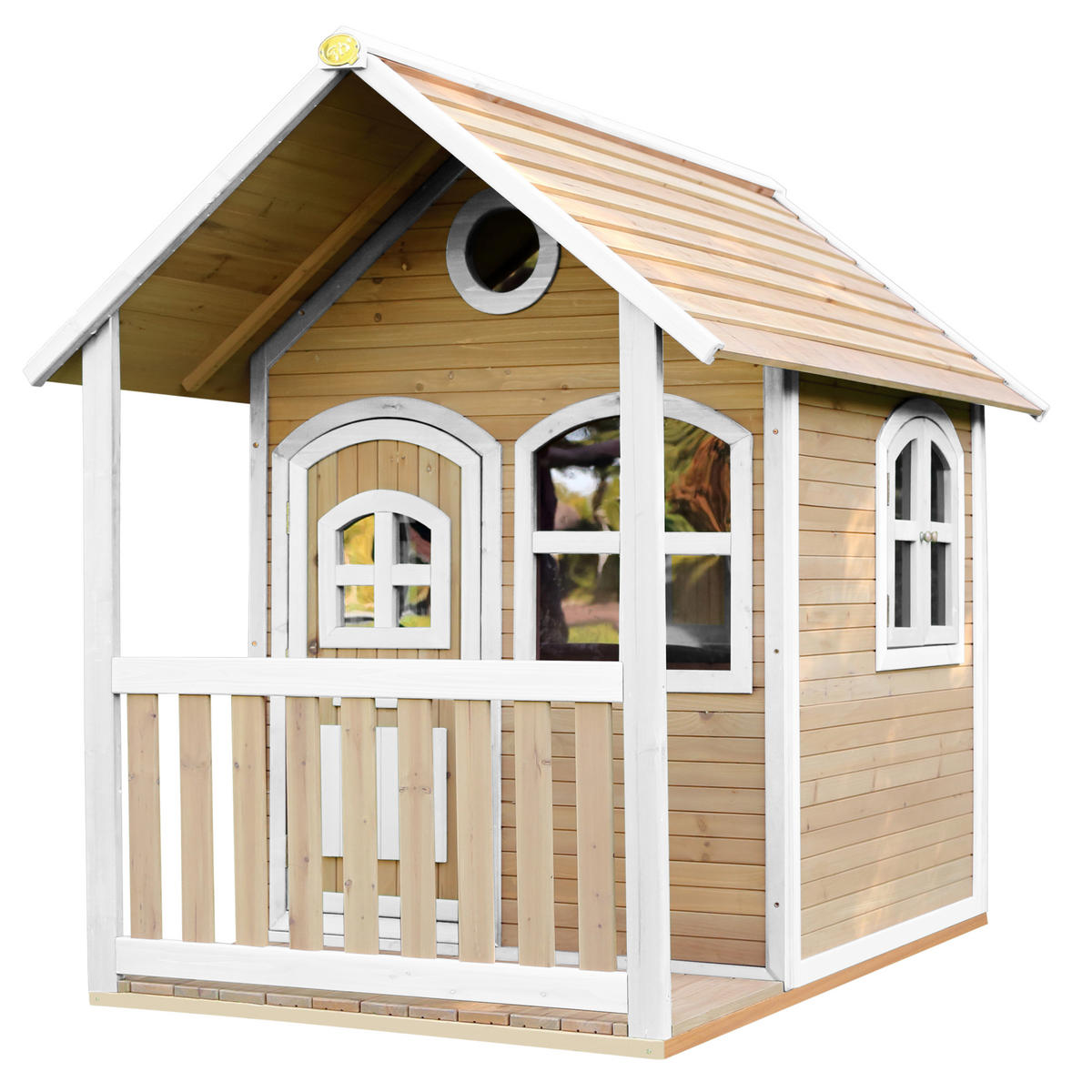 SPIELHAUS ALEX 137/178/191 cm axi  - Weiss/Braun, Basics, Holz (137/178/191cm)