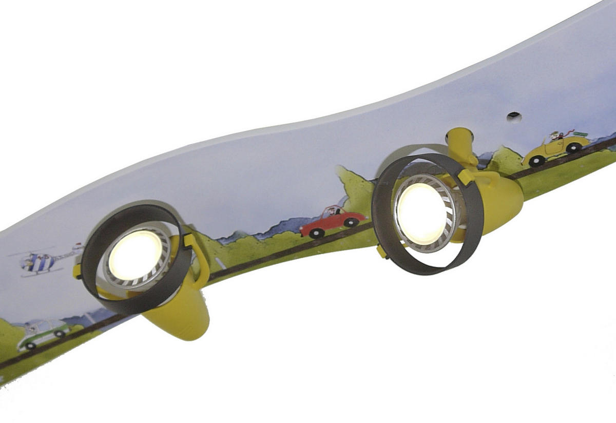 KINDERDECKENLEUCHTE Autos 115/18/15 cm   - Multicolor, LIFESTYLE, Holz/Kunststoff (115/18/15cm)