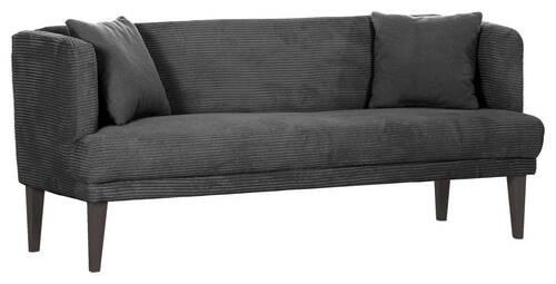 SITZBANK 190/83/70 cm Cord Anthrazit, Grau Holz  - Anthrazit/Schwarz, Design, Holz/Textil (190/83/70cm) - Landscape