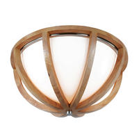 TAKLAMPA Allier 33/17.8 cm  - ekfärgad, Natur, trä/glas (33/17.8cm) - Elstead Lighting