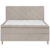 BOXSPRINGBETT 120/200 cm  in Beige  - Eichefarben/Beige, KONVENTIONELL, Holz/Textil (120/200cm) - Welnova