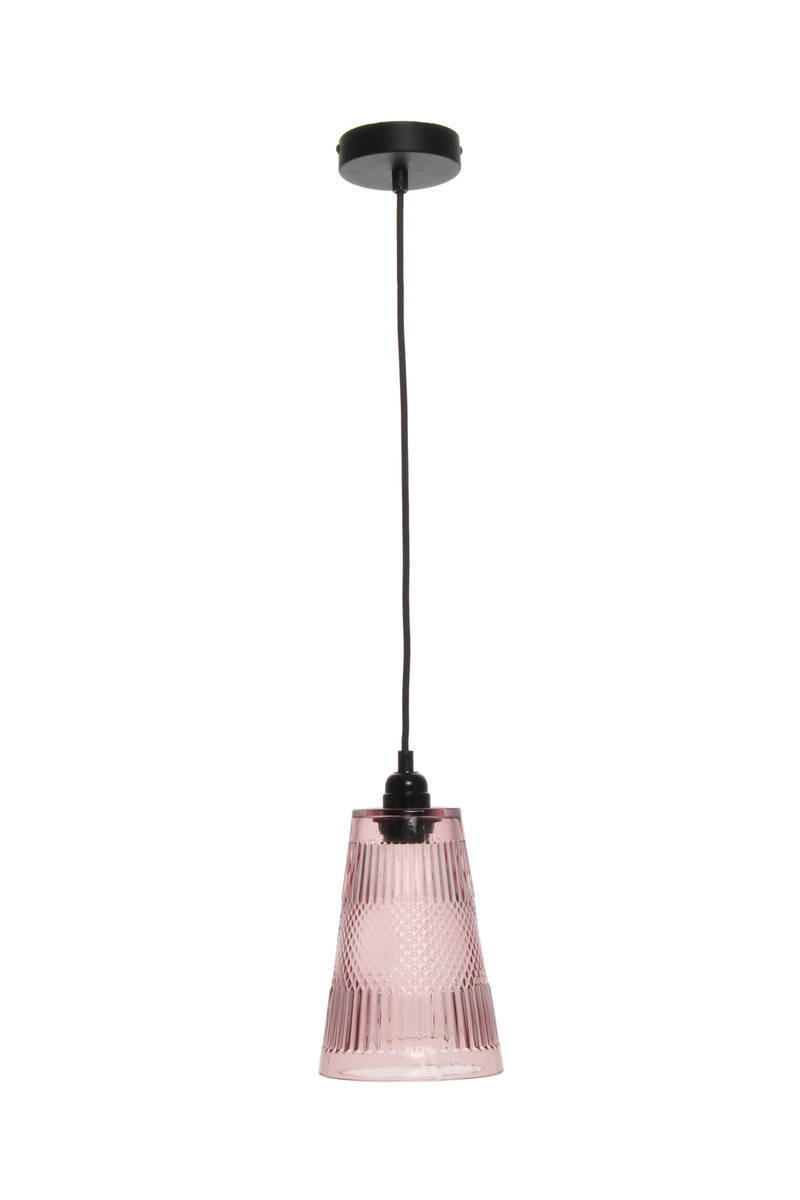 HÄNGELEUCHTE  - Violett, Trend, Glas (14,5/25/14,5cm)