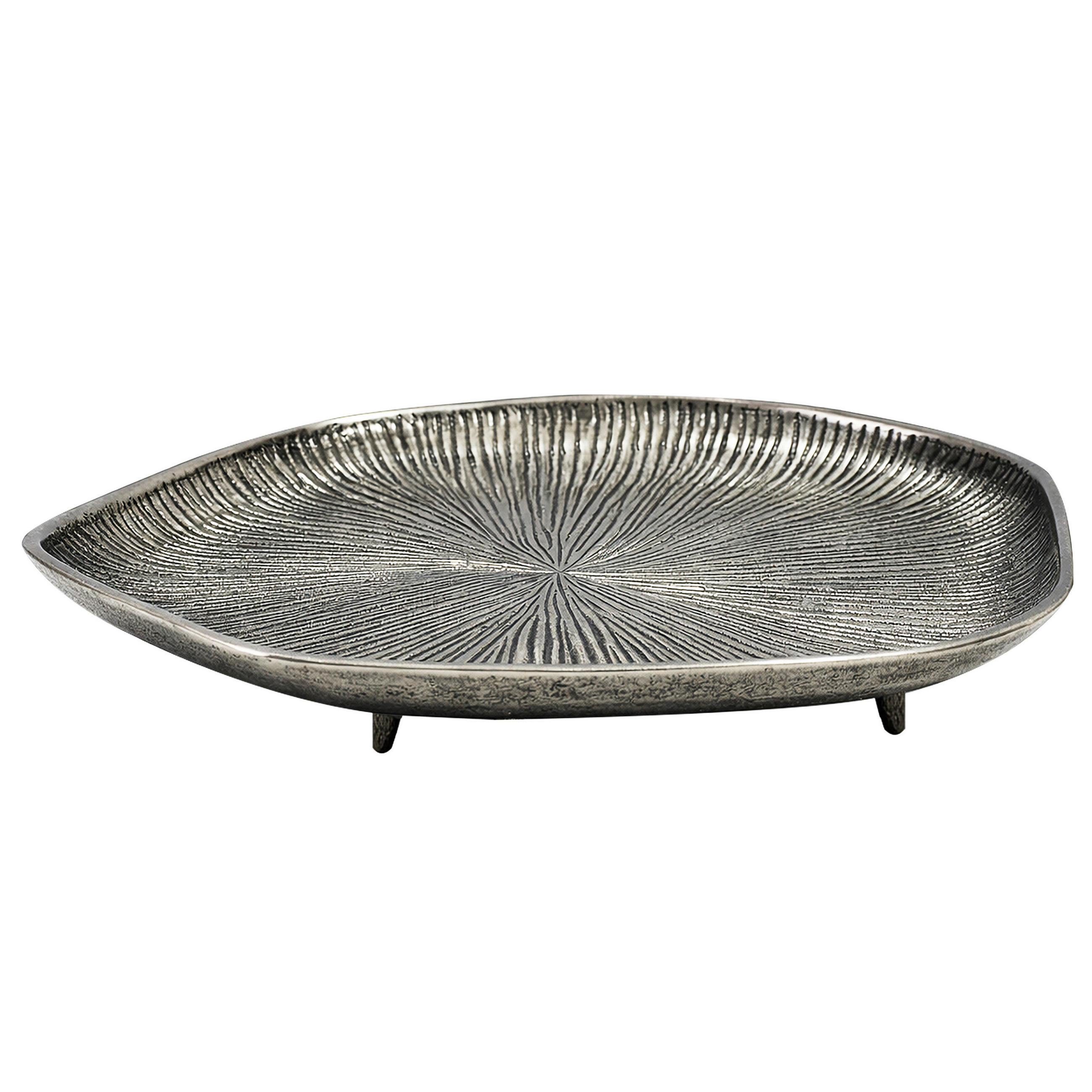 DEKOSCHALE - Silberfarben, Design, Metall (40/5/40cm) - Livetastic