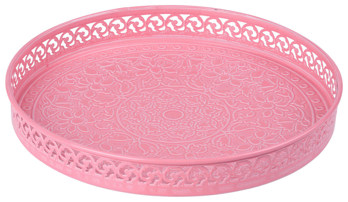 SERVIERTABLETT 25/3 cm    - Pink, Trend, Metall (25/3cm) - Ambia Home