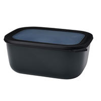 VORRATSDOSE 3 l  - Transparent/Schwarz, KONVENTIONELL, Kunststoff (25/10/20cm) - Mepal