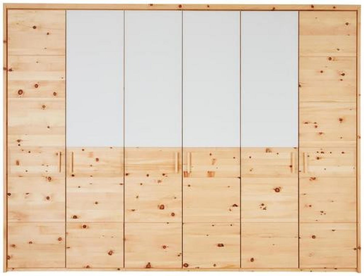 DREHTÜRENSCHRANK 298/225/61 cm 6-türig  - Zirbelkieferfarben, Natur, Holz (298/225/61cm) - Valnatura