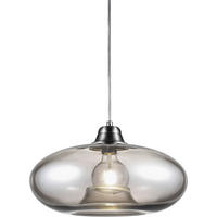 HÄNGELEUCHTE 40/150 cm    - Grau/Nickelfarben, Konventionell, Glas/Metall (40/150cm) - Globo