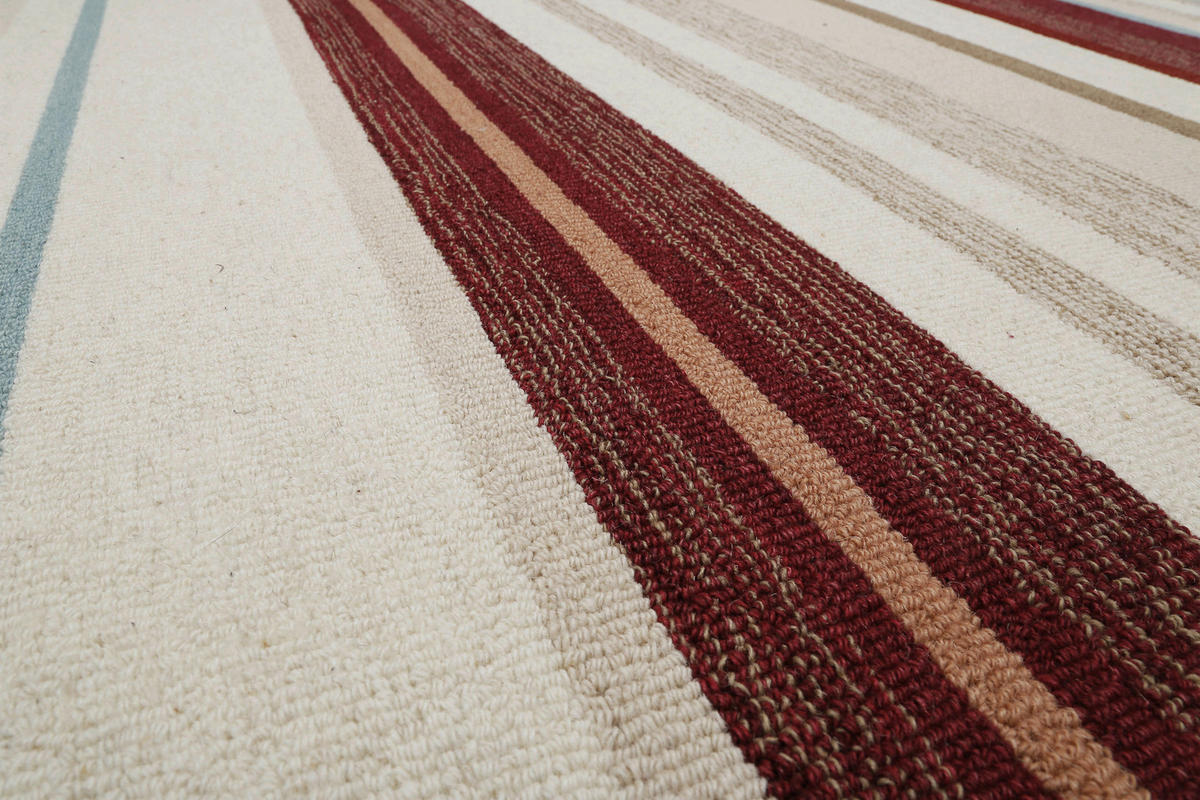 FLACHWEBETEPPICH 140/200 cm Sally Creme, Bordeaux, Beige  - Bordeaux/Beige, KONVENTIONELL, Textil (140/200cm)