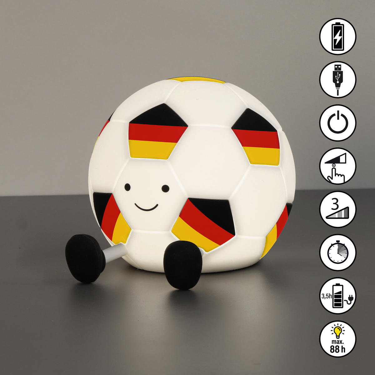 KINDER-NACHTLICHT Jogi 14/11.5/10.5 cm   - Weiß, LIFESTYLE, Kunststoff (14/11.5/10.5cm)