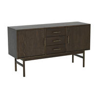 SIDEBOARD  135/75/40 cm 3 låda(or)  - mörkbrun, Modern, trämaterial/trä (135/75/40cm) - Best Price