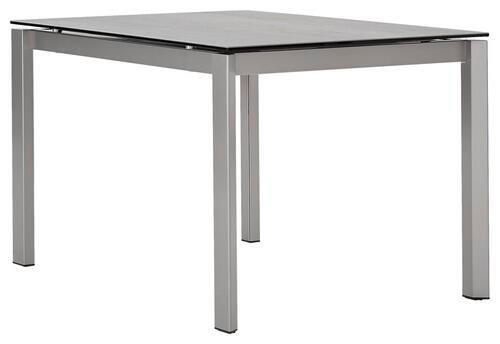 ESSTISCH Grau, Alufarben rechteckig  ausziehbar, in verschiedenen Größen erhältlich  - Alufarben/Grau, Design, Keramik/Stein (130-190/85/75cm) - Connubia 