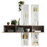 HÄNGEELEMENT Braun, Weiß - Braun/Weiß, Design, Holzwerkstoff (180/192/37cm) - Set one by Musterrin