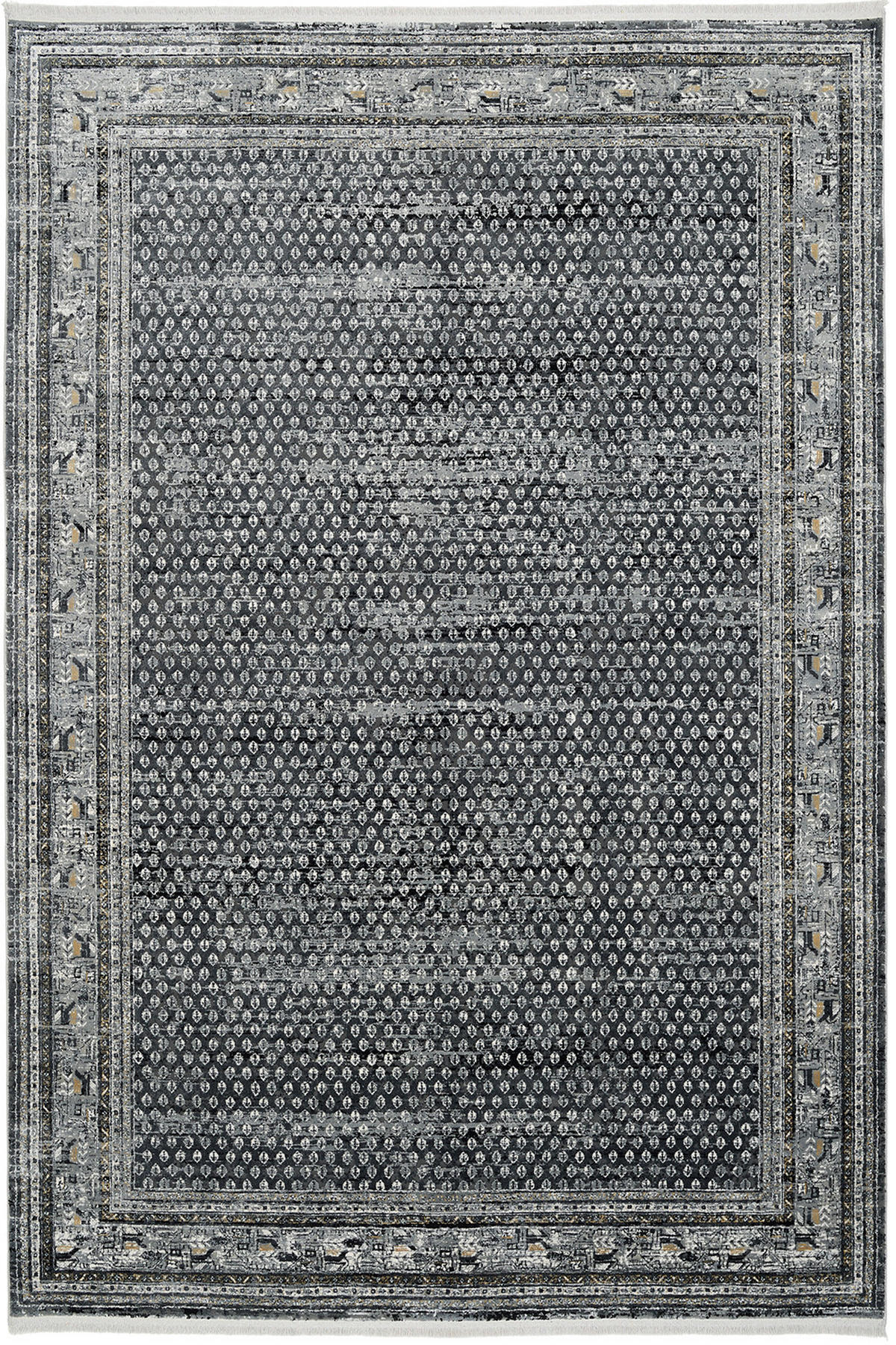 WEBTEPPICH 200/290 cm Monza Dunkelgrau  - Dunkelgrau, KONVENTIONELL, Textil (200/290cm) - Dieter Knoll