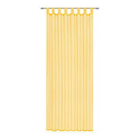 ZAVESA SA PETLJAMA ZA KAČENJE žuta - žuta, Osnovno, tekstil (140/245cm) - Boxxx