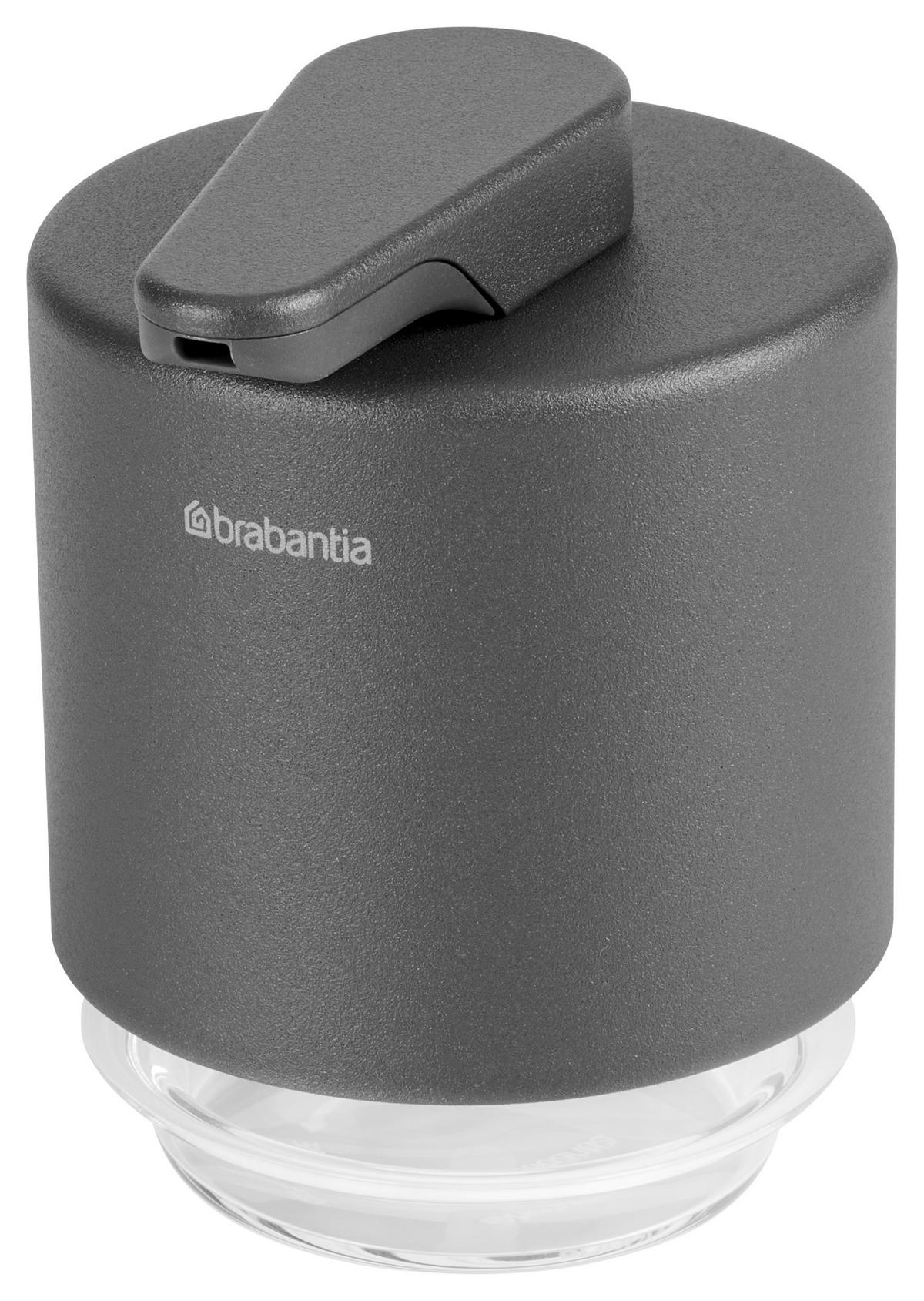 DOZATOR ZA TEČNI SAPUN  siva, providno  metal, staklo  - providno/siva, Osnovno, staklo/metal (8/11/9.5cm) - Brabantia