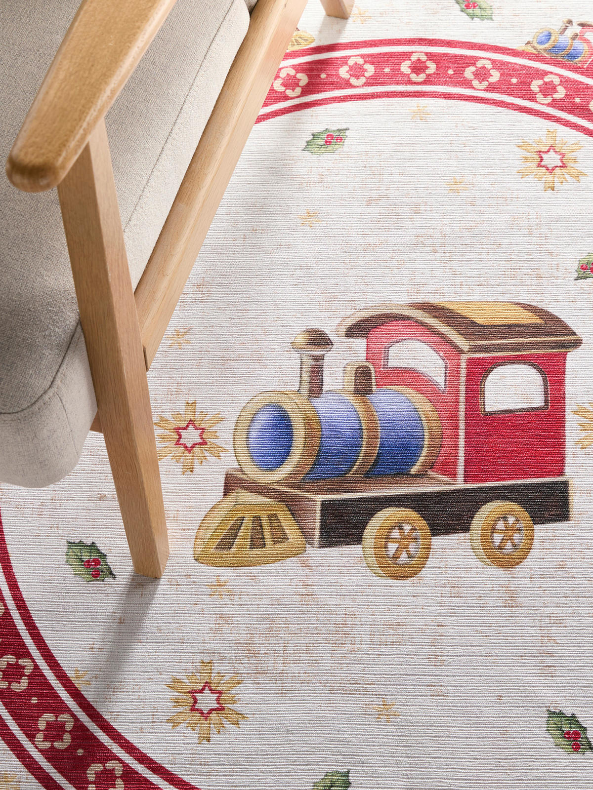 EVENTTEPPICH 160 cm Toy's Delight Limited Edition  - Rot/Creme, MODERN, Kunststoff/Textil (160cm) - Villeroy & Boch