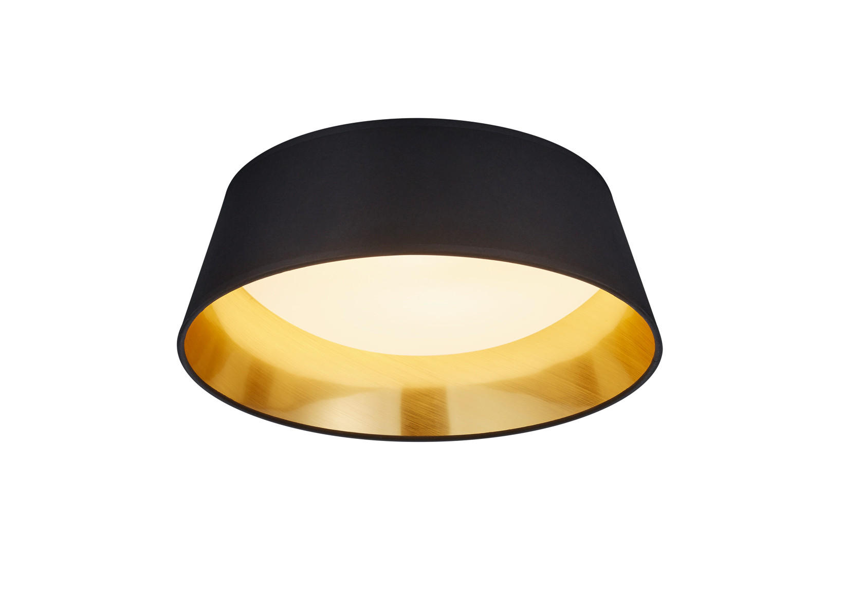 STROPNA LED-SVETILKA  Ponts //// - zlate barve/črna, Trendi, tekstil (34/10cm)
