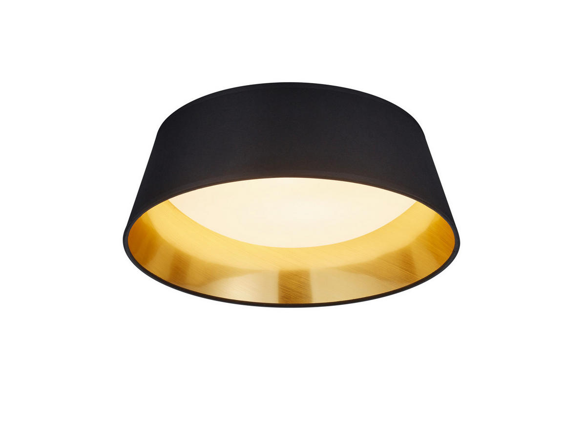 STROPNA LED-SVETILKA  Ponts //// - zlate barve/črna, Trendi, tekstil (34/10cm)