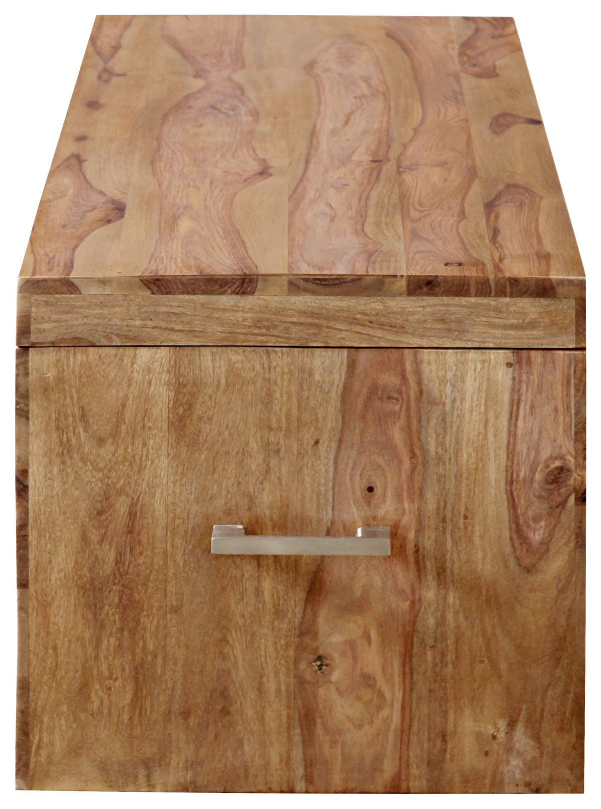 TRUHE Holz Sheesham Hartholz  - Hellbraun/Naturfarben, Natur, Holz (80/40/40cm) - Landscape