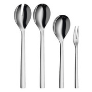 BESTECKSET 4-teilig Edelstahl - Silberfarben, Basics, Metall - WMF
