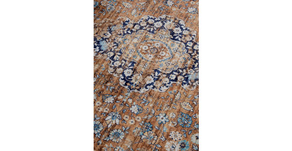 VINTAGE-TEPPICH 120/160/160 cm Asya Dunkelblau, Kupferfarben  - Dunkelblau/Kupferfarben, Design, Kunststoff/Textil (120/160/160cm) - Novel