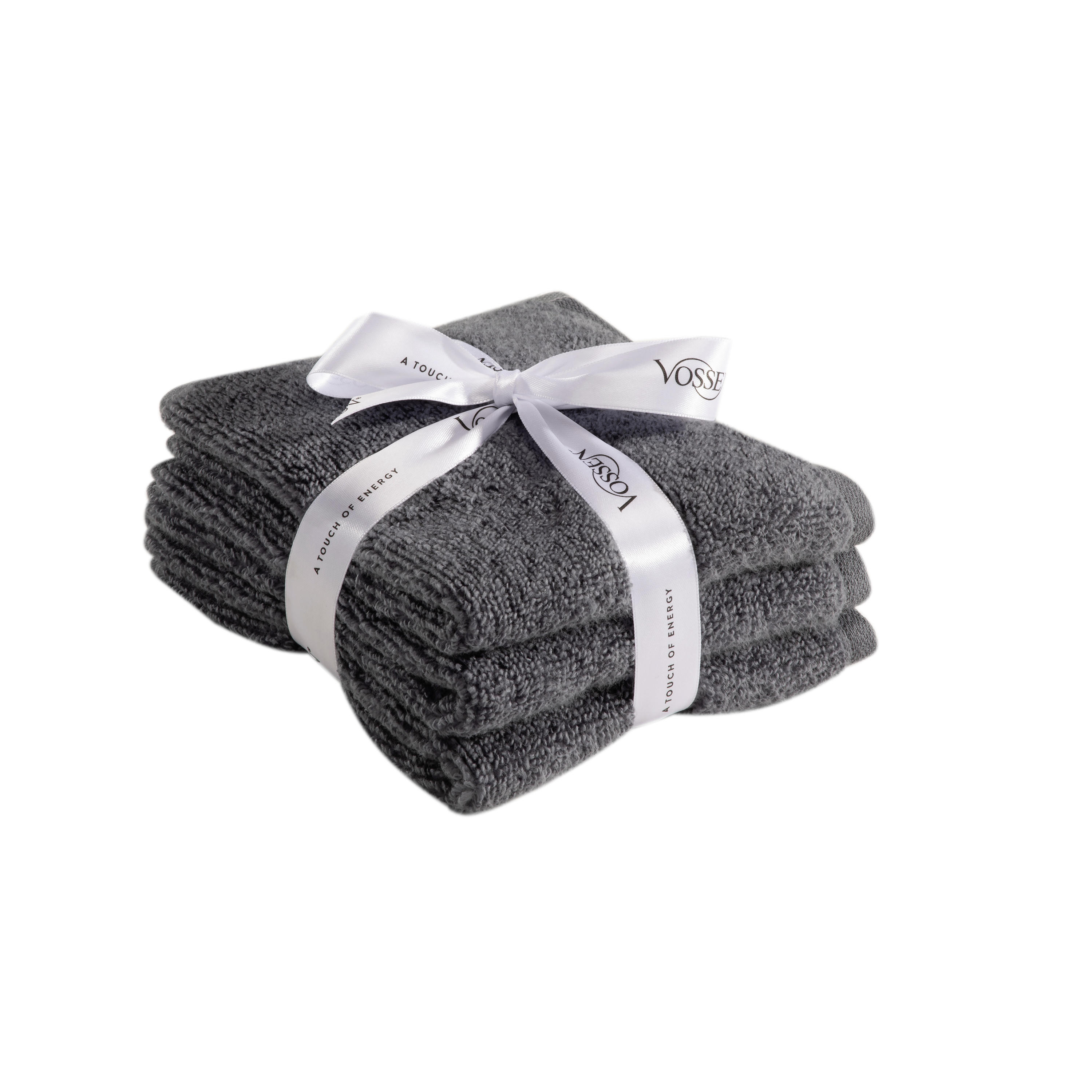 GÄSTETUCH Smart Towel 3-teilig  - Grau, Basics, Textil (30/50cm) - Vossen