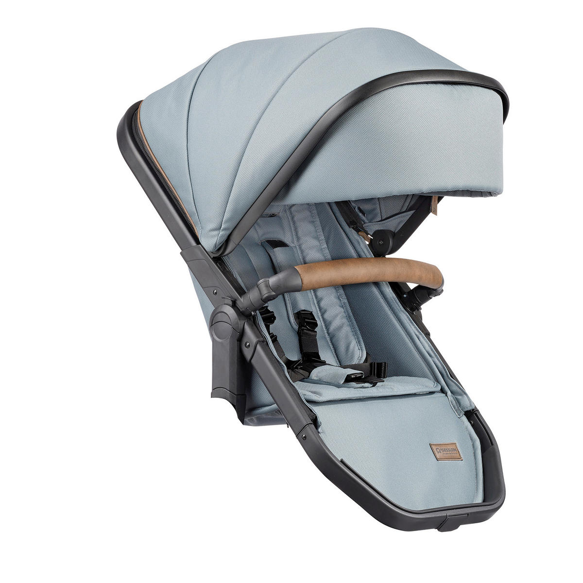 KINDERWAGENSET FX4 Life  - Petrol/Schwarz, Basics, Textil/Metall (57/129/100cm) - Gesslein