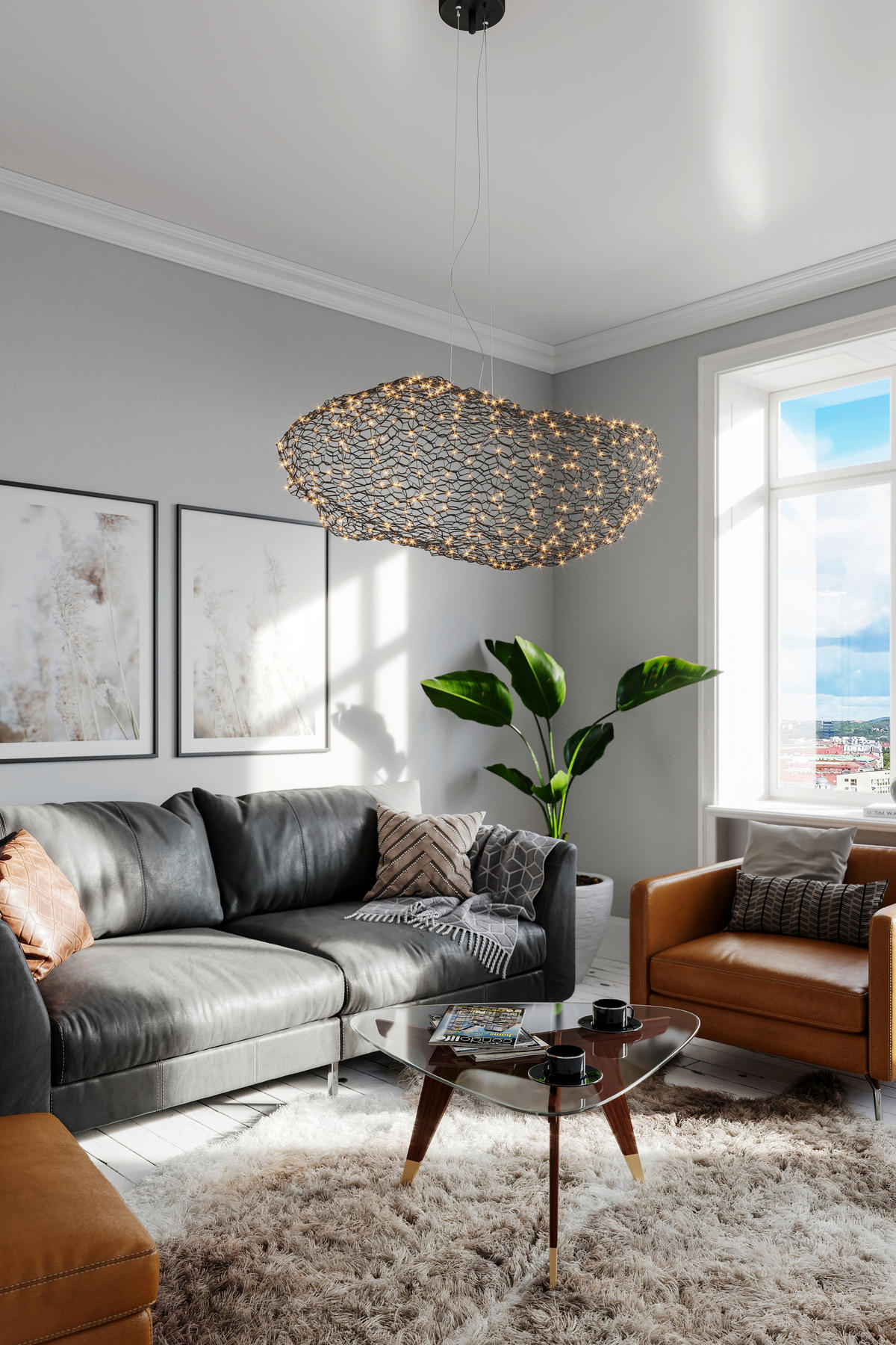 LED-HÄNGELEUCHTE HAYDEN 115/37/50 cm   - Schwarz, Design, Metall (115/37/50cm) - By Rydéns