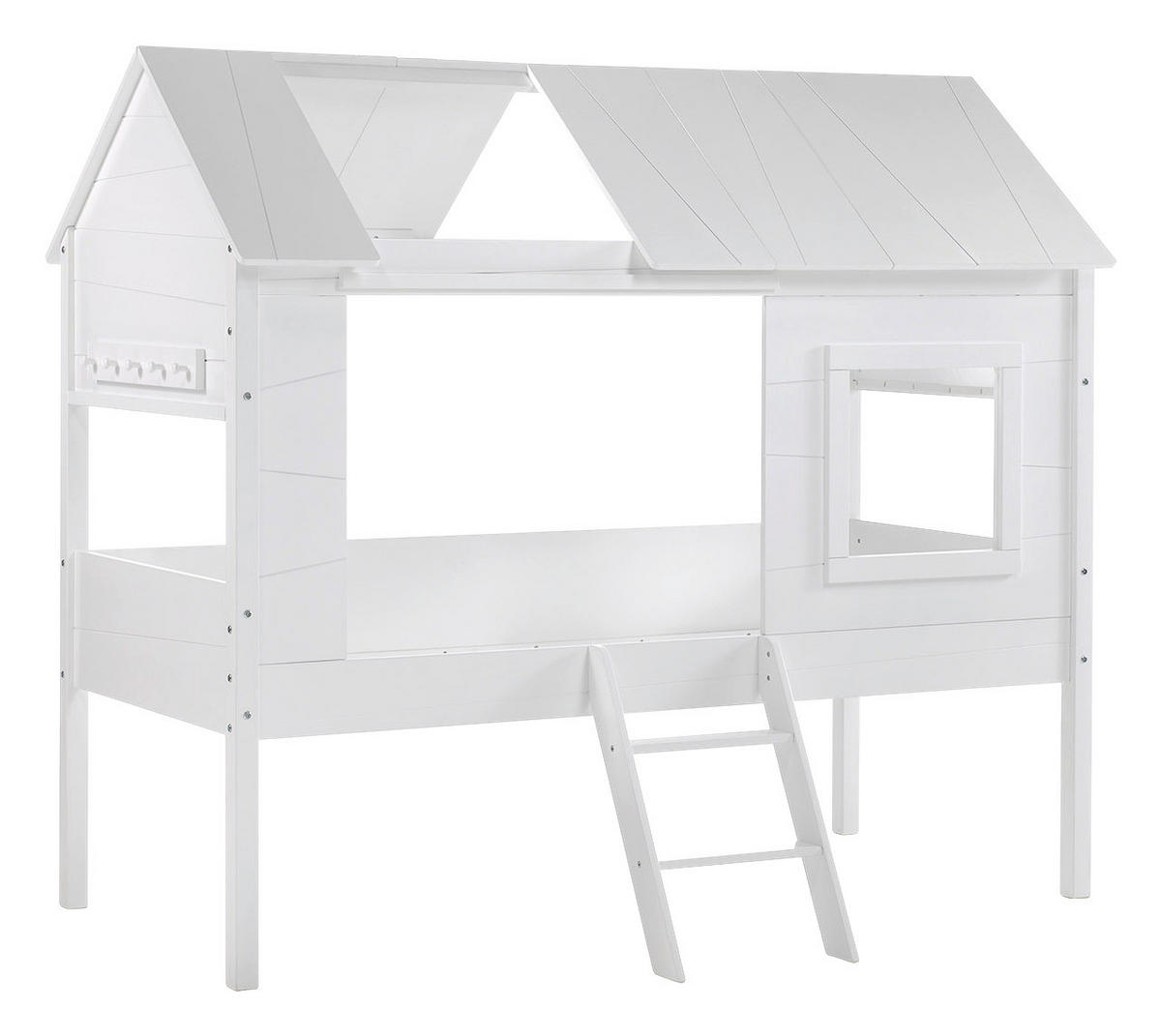 HAUSBETT 90/200 cm  in Weiß  - Weiß, KONVENTIONELL, Holzwerkstoff (90/200cm) - MID.YOU