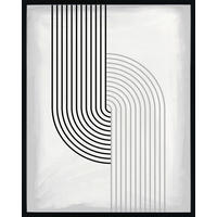 KUNSTDRUCK Abstraktes 40/50 cm  - Schwarz/Grau, Trend, Holzwerkstoff/Kunststoff (40/50cm) - Monee