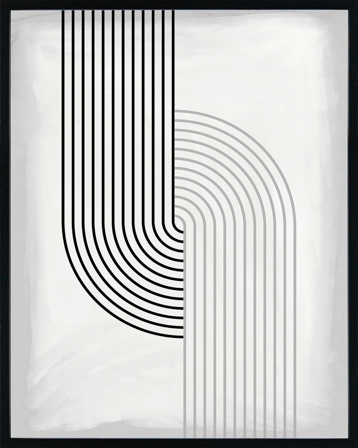 KUNSTDRUCK Abstraktes 40/50 cm  - Schwarz/Grau, Trend, Holzwerkstoff/Kunststoff (40/50cm) - Monee