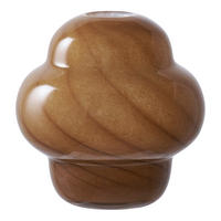 VASE  - Braun, Design, Glas (16.5cm)