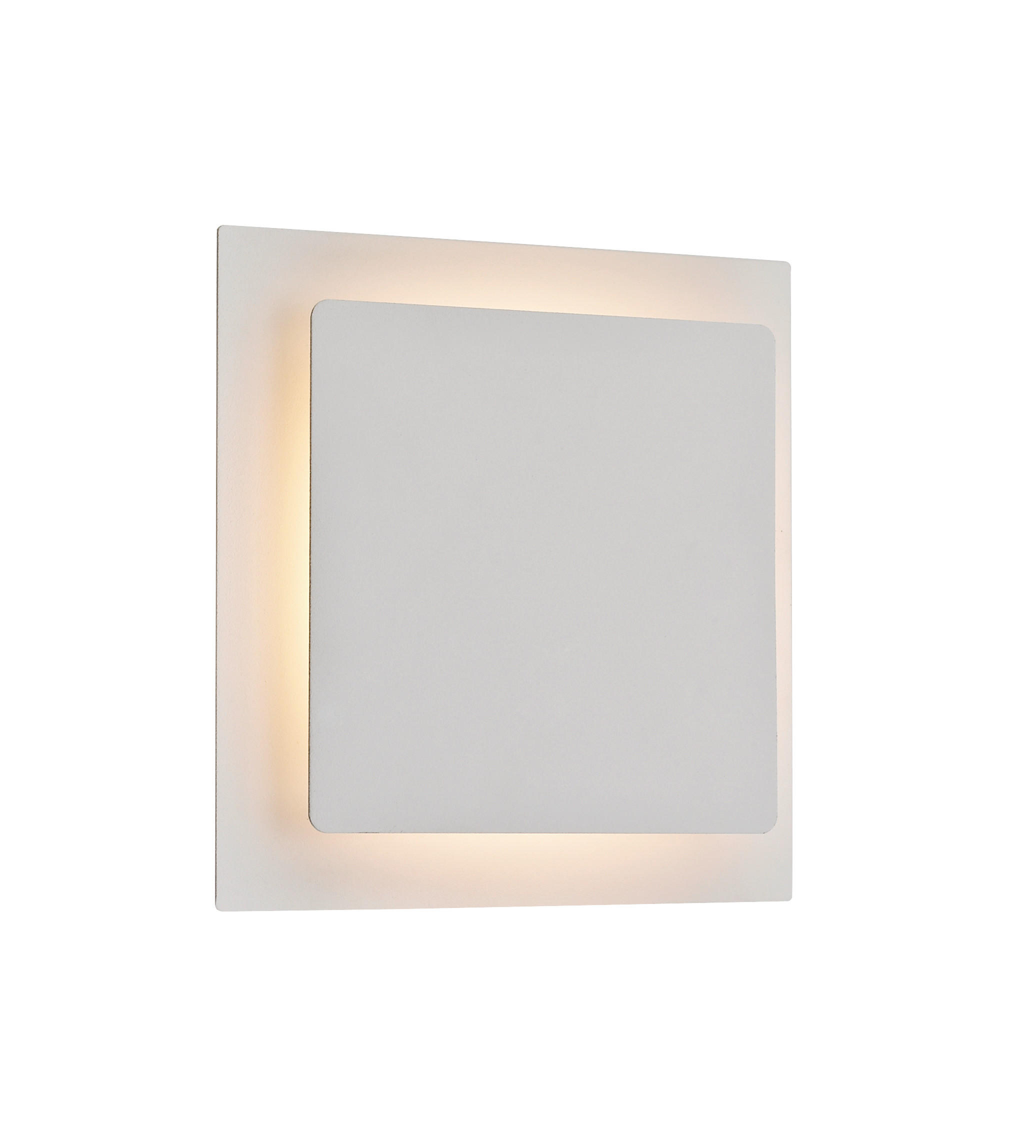LED-WANDLEUCHTE 18/18/6,5 cm   - Weiß, Design, Kunststoff/Metall (18/18/6,5cm) - Globo