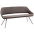SITZBANK 175/88/66 cm in Braun, Taupe, Edelstahlfarben - Taupe/Edelstahlfarben, Design, Textil/Metall (175/88/66cm) - Voleo SITZBANK 175/88/66 cm in Braun, Taupe, Edelstahlfarben - Taupe/Edelstahlfarben, Design, Textil/Metall (175/88/66cm) - Voleo