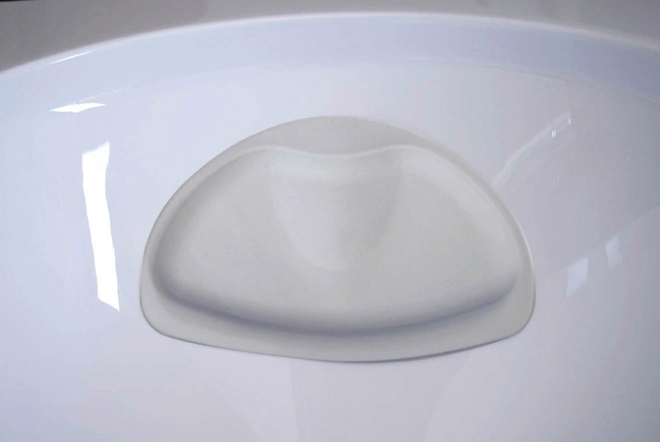 BADEWANNENKISSEN Kunststoff  - Grau, Basics, Kunststoff (30/20/3cm)