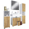 BADRUM 123 cm  - vit/honungsek, Modern, trämaterial/plast (123cm) - MID.YOU