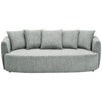 SCHLAFSOFA  mit Stoffauswahl, Liegefunktion, Schlafen auf Sitzhöhe, Rücken echt Chenille Grau  - Schwarz/Grau, KONVENTIONELL, Kunststoff/Textil (238/74/107cm) - Carryhome