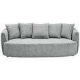 SCHLAFSOFA in Chenille Grau  - Schwarz/Grau, KONVENTIONELL, Kunststoff/Textil (238/74/107cm) - Carryhome