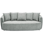 SCHLAFSOFA Chenille Grau  - Schwarz/Grau, KONVENTIONELL, Kunststoff/Textil (238/74/107cm) - Carryhome