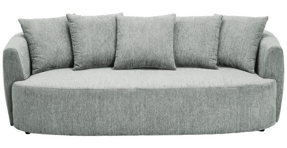 SCHLAFSOFA in Chenille Grau  - Schwarz/Grau, KONVENTIONELL, Kunststoff/Textil (238/74/107cm) - Carryhome