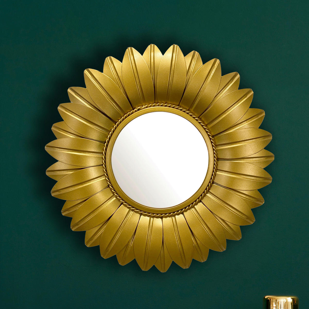 WANDSPIEGEL 60/60/4 cm  - Goldfarben, Design, Glas/Metall (60/60/4cm) - MID.YOU