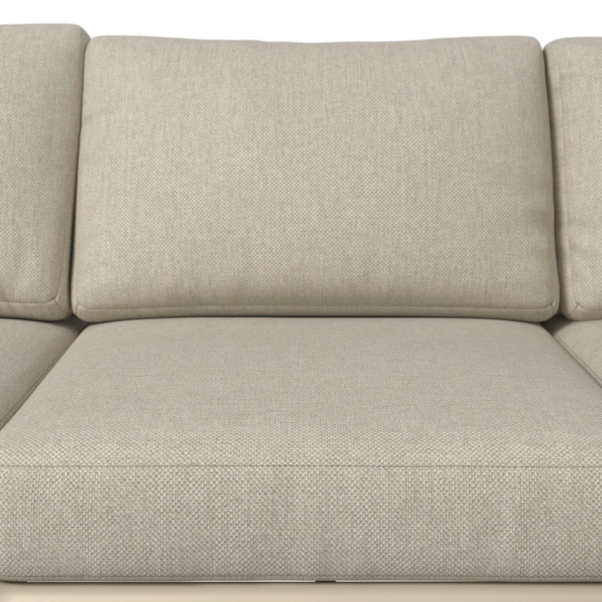 LOUNGEGARNITUR Aluminium  - Sandfarben/Beige, Design, Textil/Metall (289/69/169cm) - Amatio