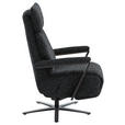 RELAXSESSEL in Textil Graphitfarben  - Schwarz/Graphitfarben, Design, Textil/Metall (68/117/85cm) - Cantus