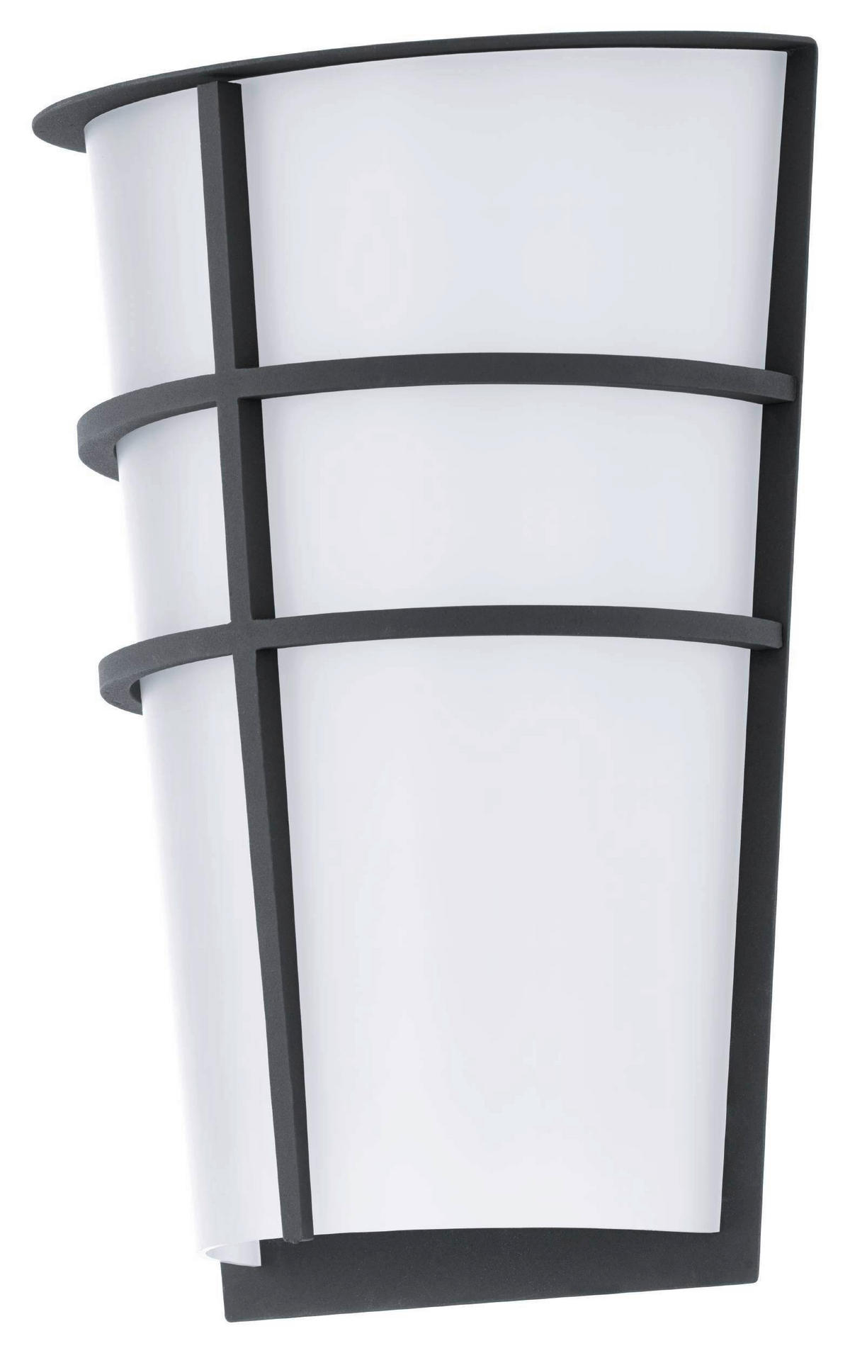 Aplică De Exterior 18/0/25 cm    - alb/antracit, Basics, metal (18/0/25cm)